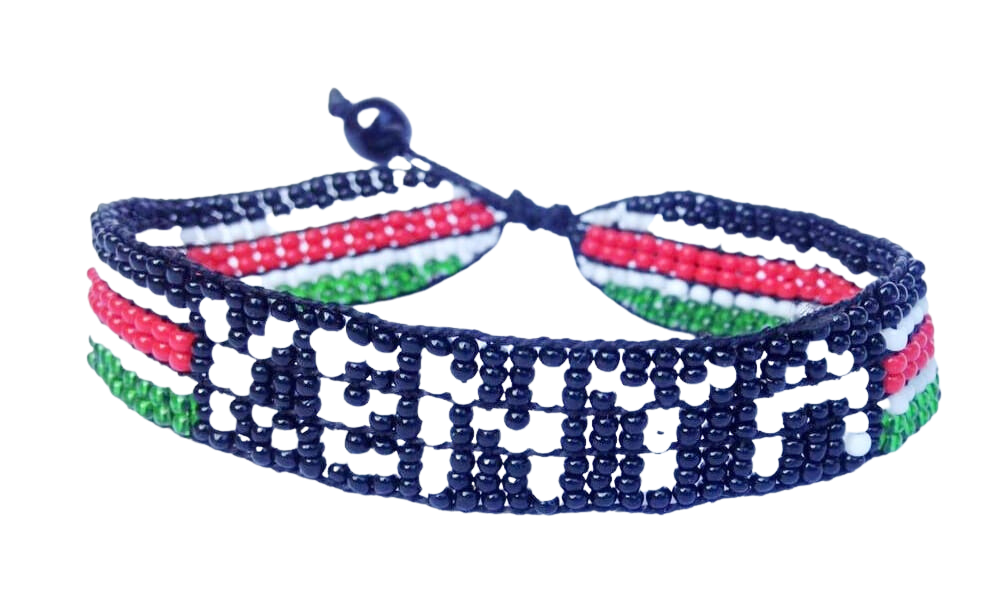 Wrist Band Bracelet Masai Beads Colorful African Unisex Adjustable Kenyan Made 3