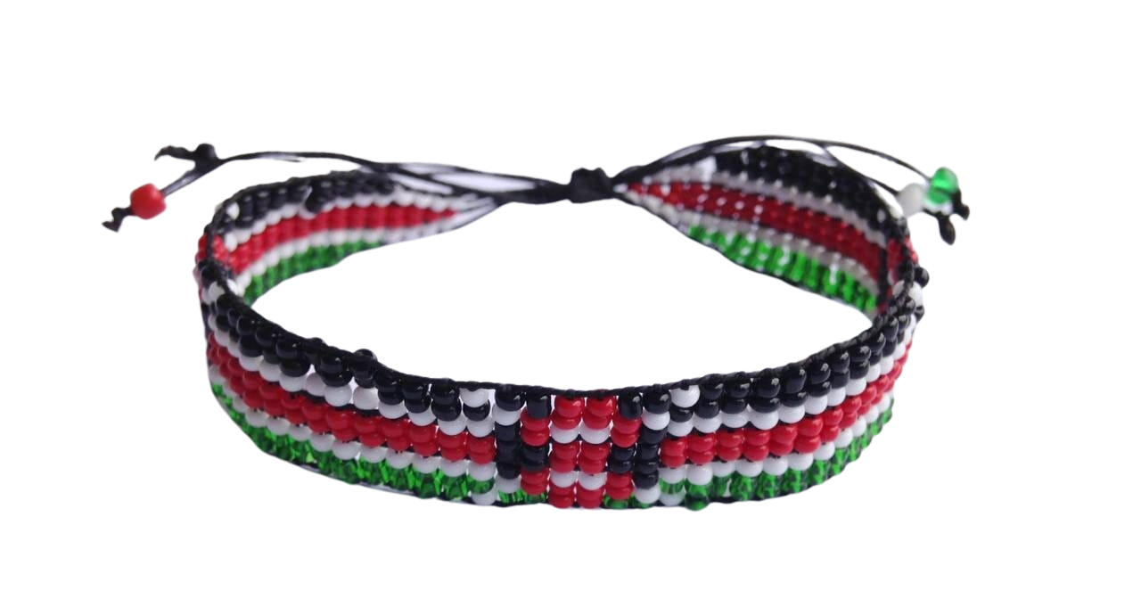 Wrist Band Bracelet Masai Beads Colorful African Unisex Adjustable Made in Kenya