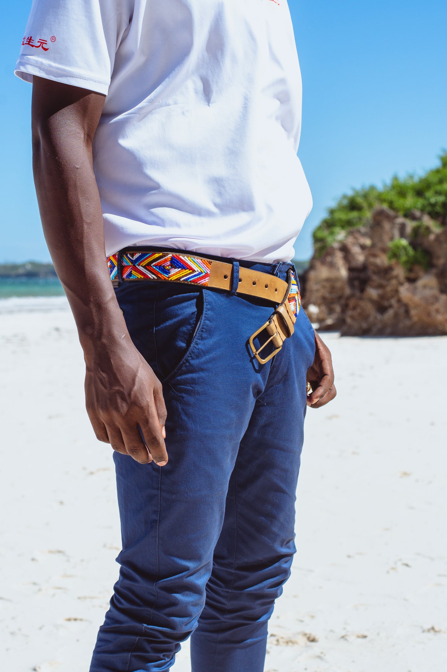 Handcrafted Maasai Belt - Colorful Geometric