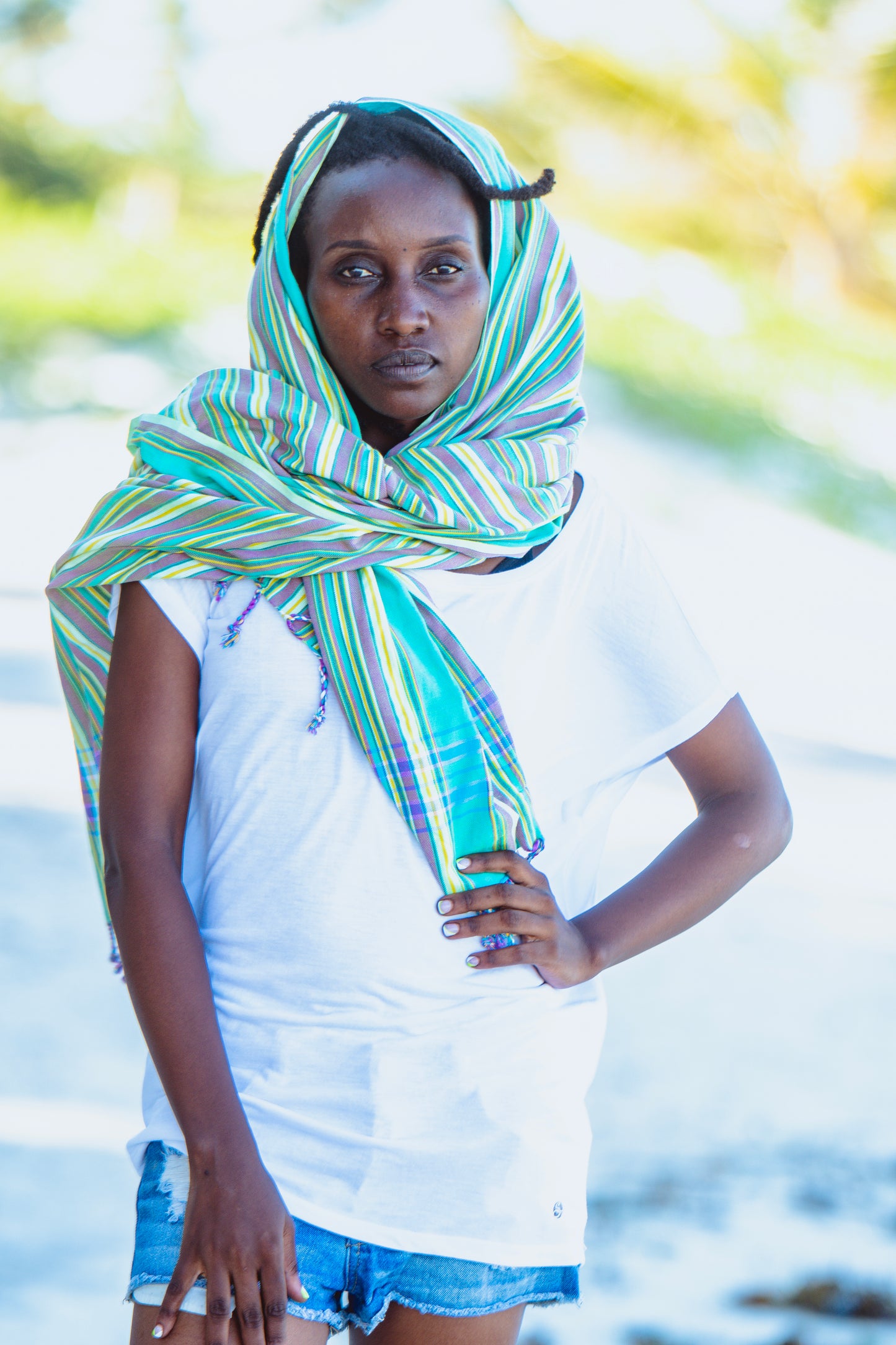 Kikoi Scarf Green