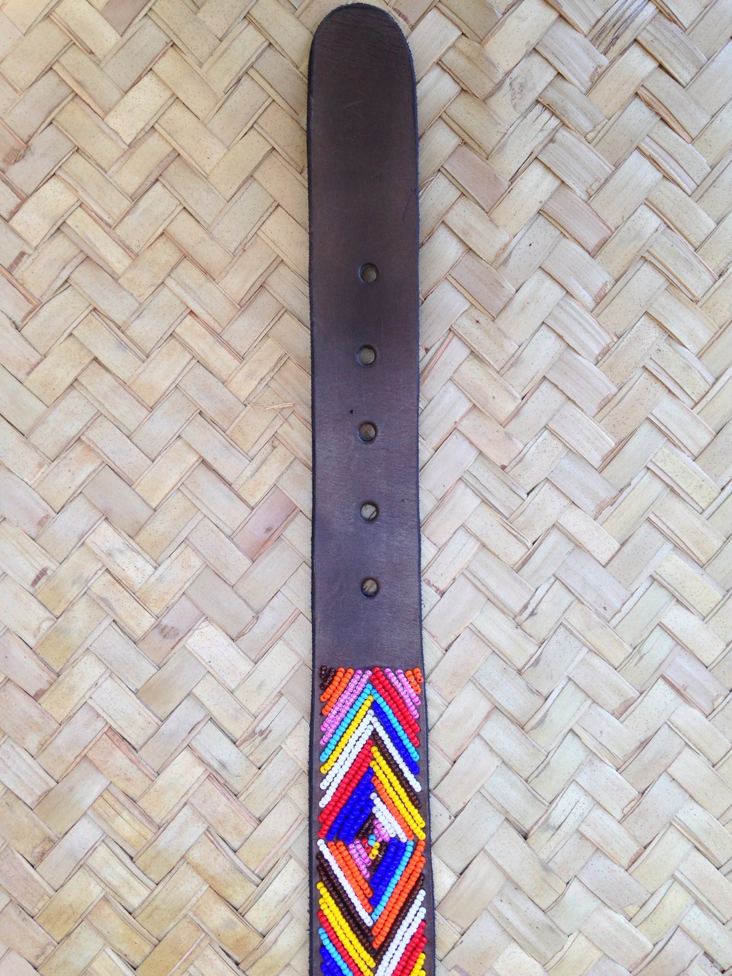 Handcrafted Maasai Belt - Colorful Geometric