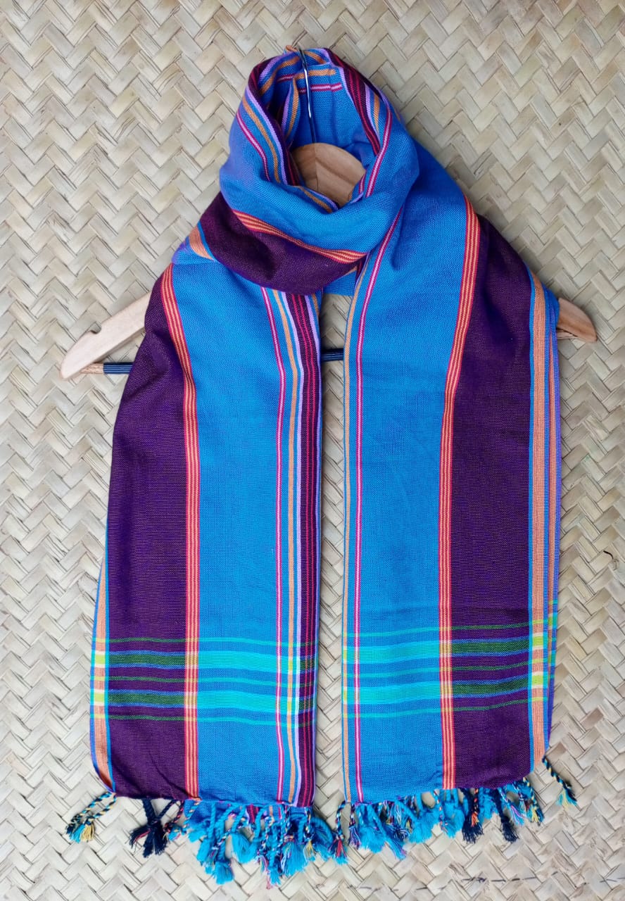 Kikoi Scarf Blue