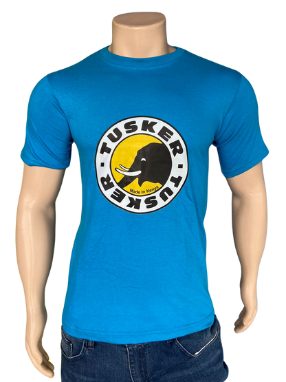 T-shirt Tusker Beer Turquoise Blue