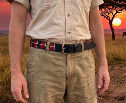 Handcrafted Maasai Belt - Classic Red