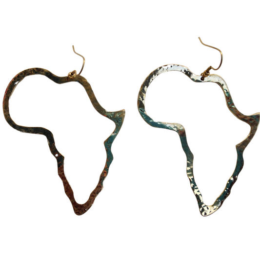 Set of 3 Earrings African Hand-Crafted Ethnic Jewelry Brass Africa Made in Kenya