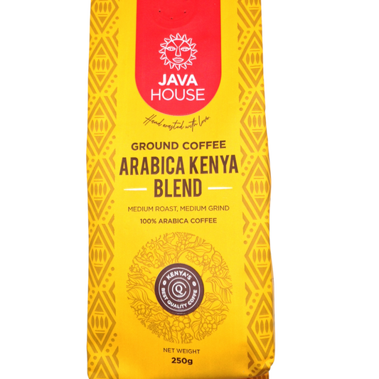 Ground Coffee 100% Arabica Kenya Blend Medium Roast Medium Grind 250g Hand Roast