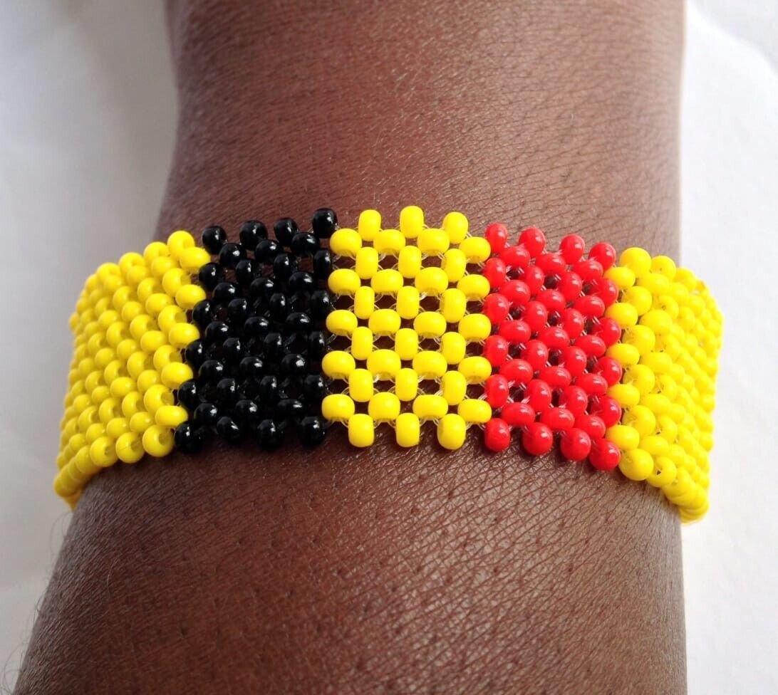 Wrist Band Bracelet Belgium National Flag FIFA World Cup Fan Men Large 8" 20.3cm