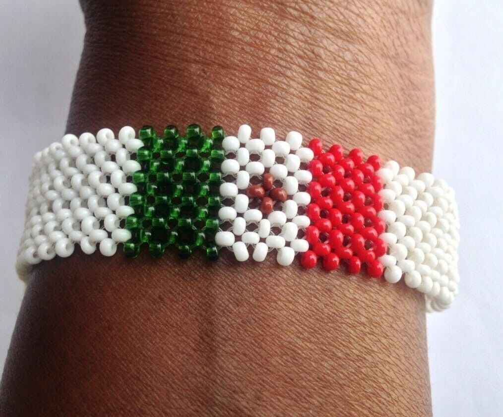 Wrist Band Bracelet Mexico National Flag FIFA World Cup Fan Men Large 8" 20.3cm