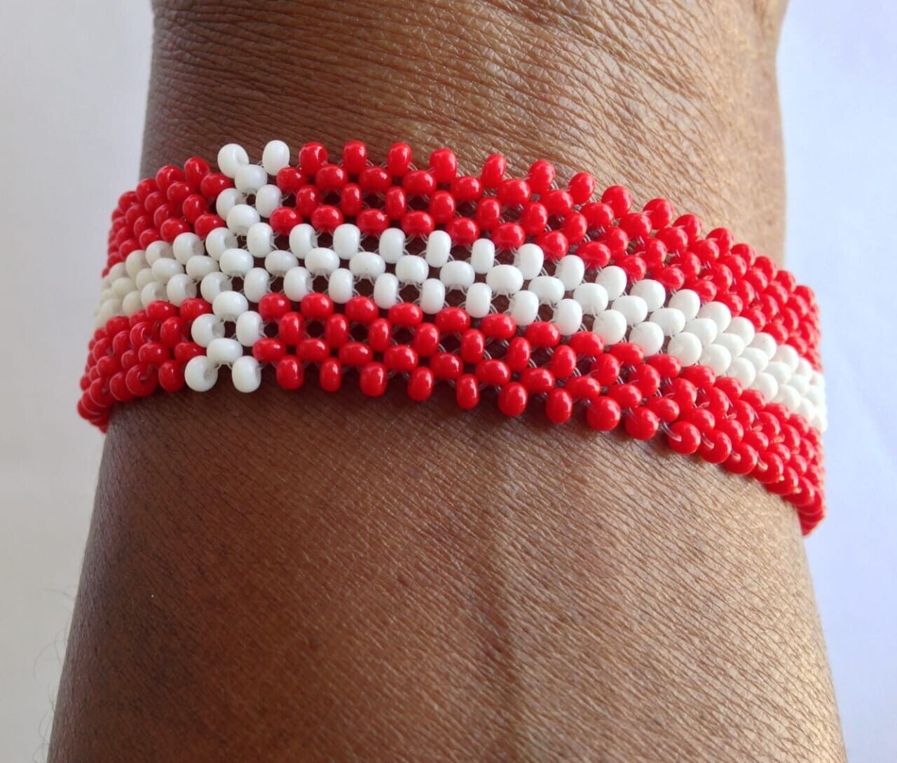 Wrist Band Bracelet Denmark National Flag FIFA World Cup Fan Men Large 8" 20.3cm