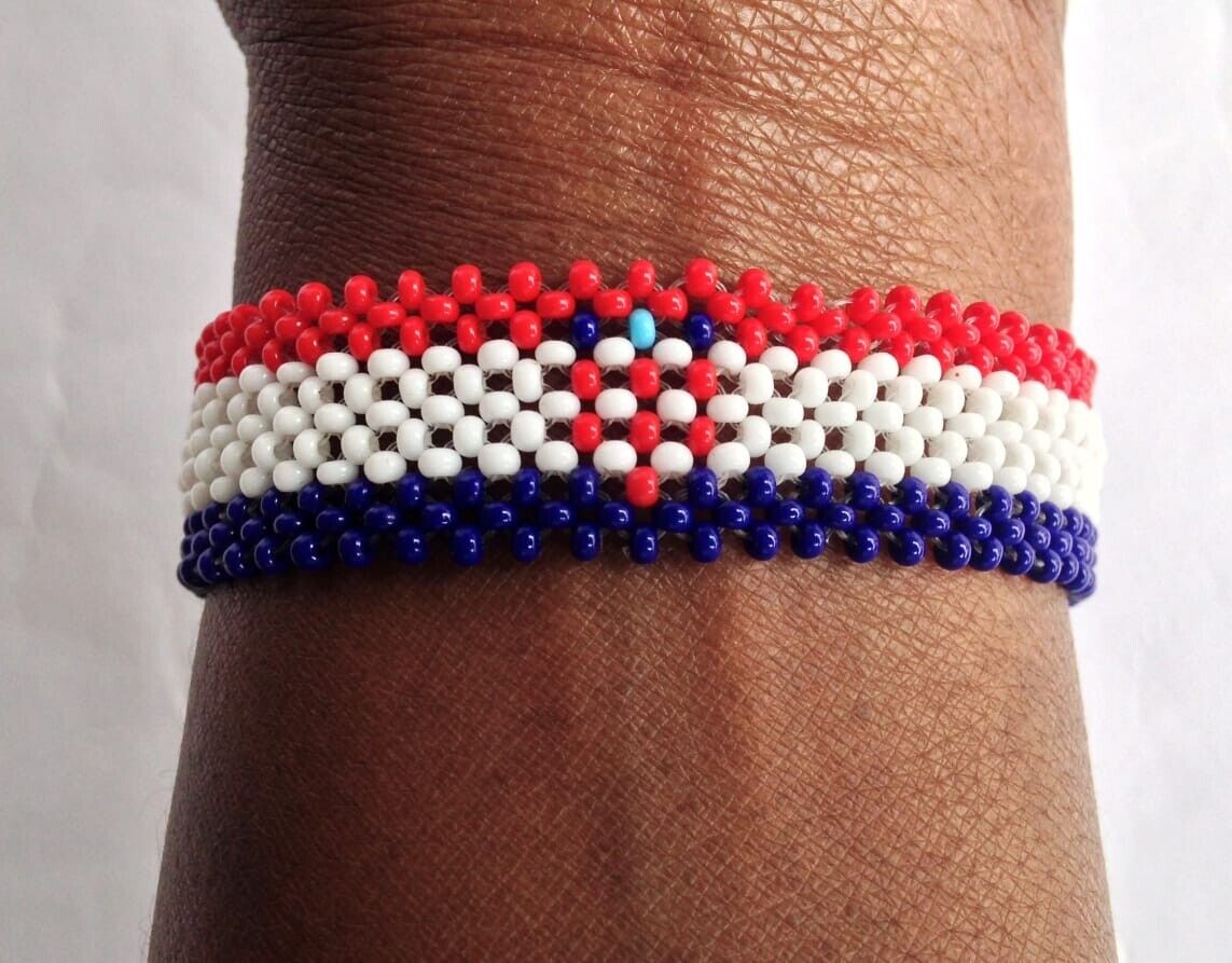 Wrist Band Bracelet Croatia National Flag FIFA World Cup Fan Men Large 8" 20.3cm