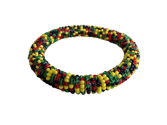 Wrist Band Bracelet Masai Beads Colorful African Unisex One Size Made in Kenya