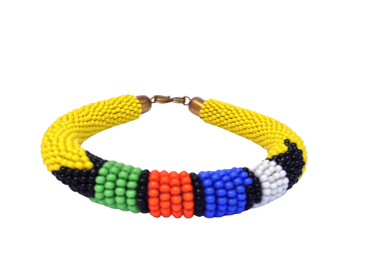 Wrist Band Bracelet Masai Beads Colorful African Unisex One size Made in Kenya