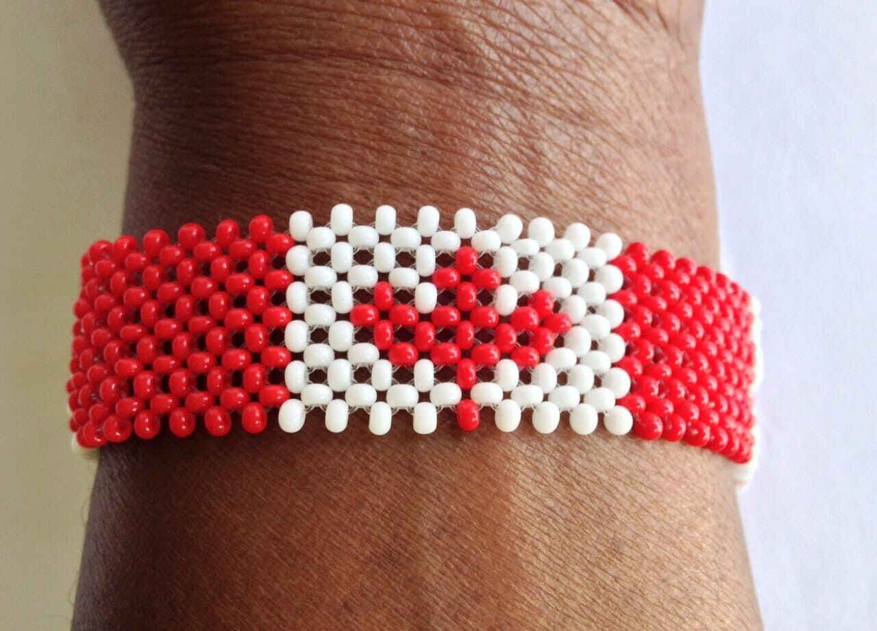 Wrist Band Bracelet Canada National Flag FIFA World Cup Fan Men Large 8" 20.3cm