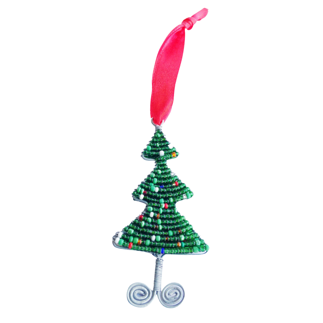 Christmas Ornaments Christmas Tree Hanging Decorations Pendant-Iron Glass Beads