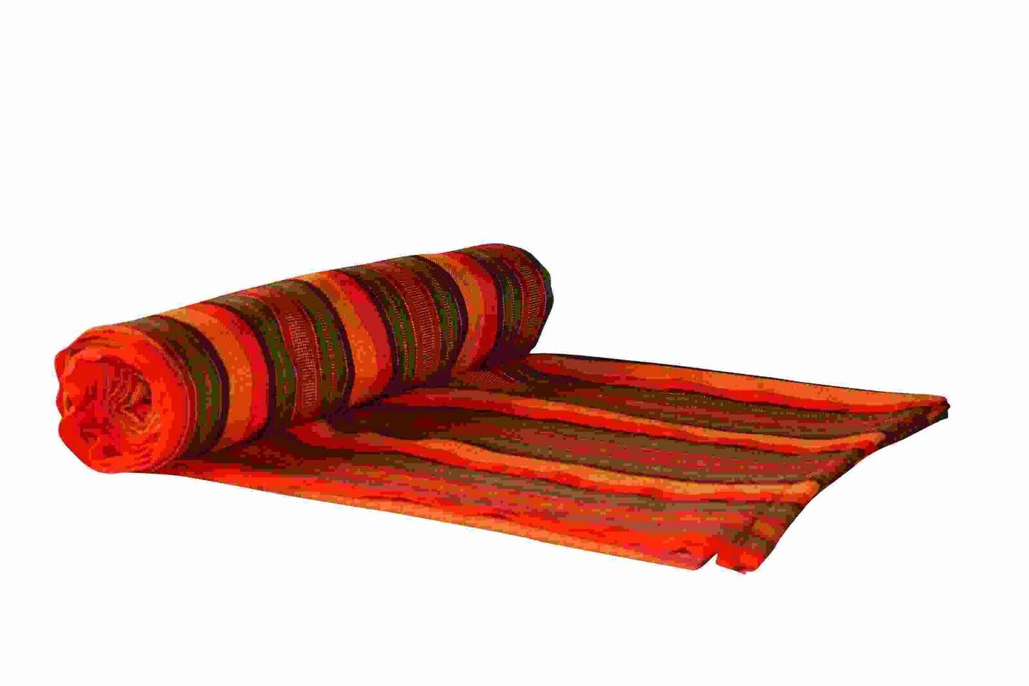 African Masai Maasai Shuka Blanket Shawl Scarf Sarong Kimono 59x79" Kenya Orange