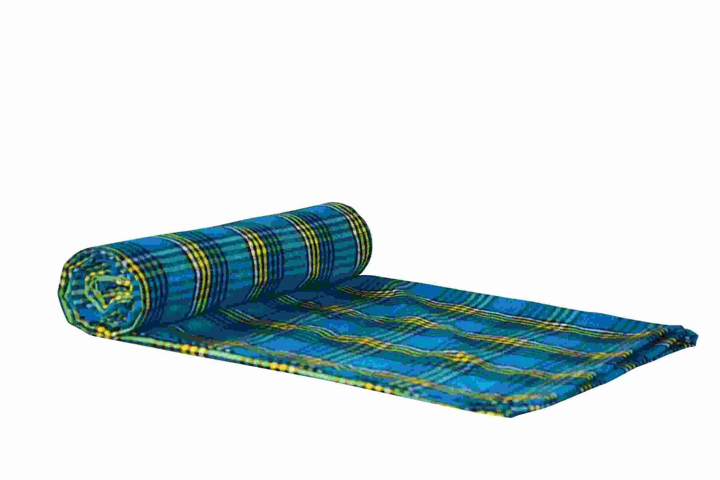 African Masai Maasai Shuka Blanket Shawl Scarf Sarong Kimono 59x79" Kenya Blue