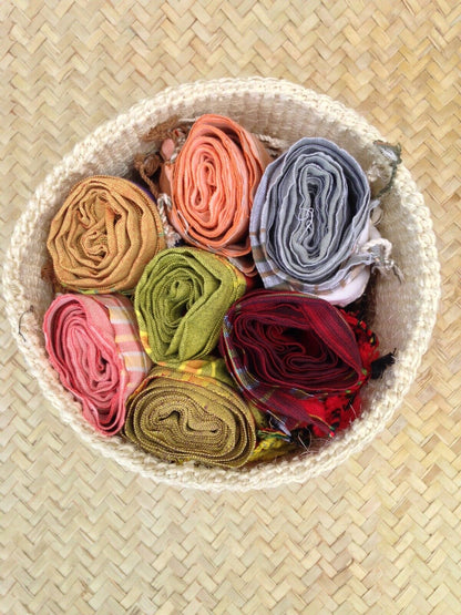 Sisal Storage Planter 10.5 in/ 27 cm Multicolored