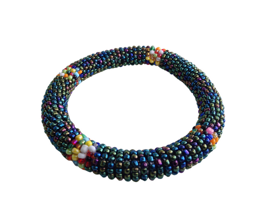 Wrist Band Bracelet Masai Beads Colorful African Unisex One Size Made in Kenya