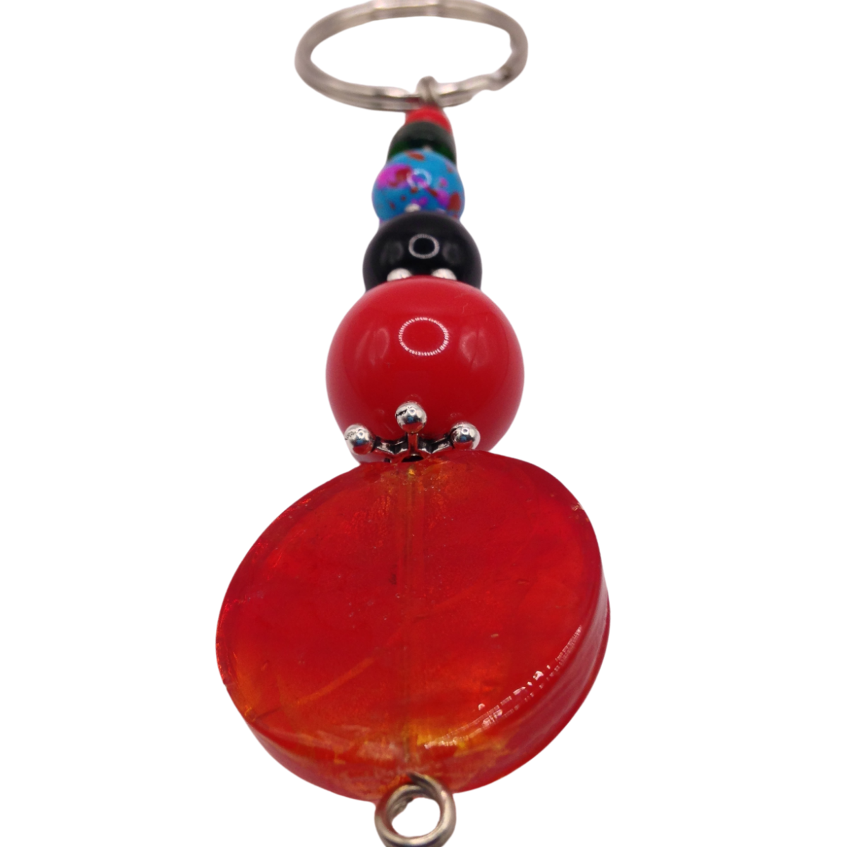 African Hand-Crafted Ethnic Colorful Masai Beaded Keychain Keyring Made in Kenya