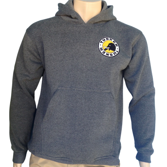 Hoodie Sweatshirt Fleece Tusker Beer Print Pocket Warm Made in Kenya Gray