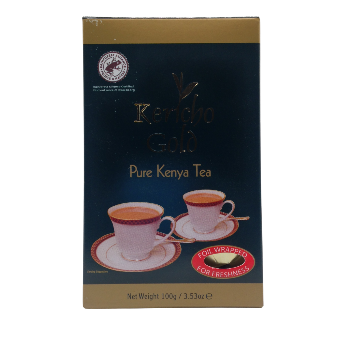 Kericho Gold Premium Black Pure Kenya Tea Leaves 100 g Fairtrade