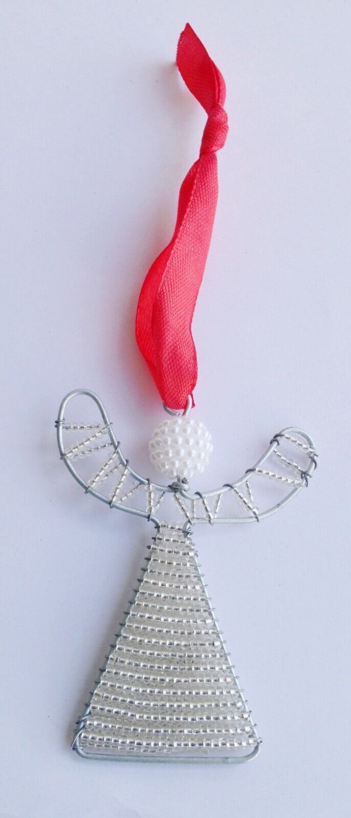 Christmas Ornaments Tree Hanging Decorations Angel Pendant-Iron Glass Beads