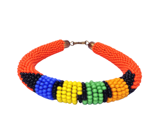 Wrist Band Bracelet Masai Beads Colorful African Unisex One size Made in Kenya