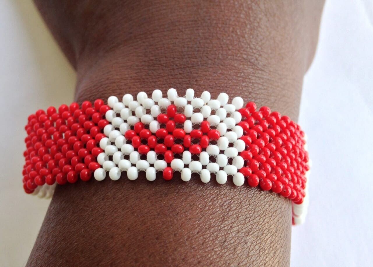 Wrist Band Bracelet Canada National Flag FIFA World Cup Fan Men Large 8" 20.3cm