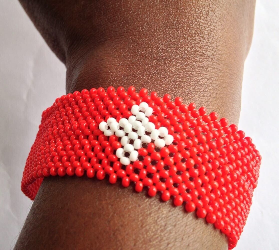 Wrist Band Bracelet Switzerland National Flag FIFA World Cup Fan Men L 8" 20.3cm