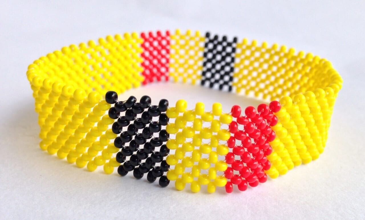 Wrist Band Bracelet Belgium National Flag FIFA World Cup Fan Men Large 8" 20.3cm