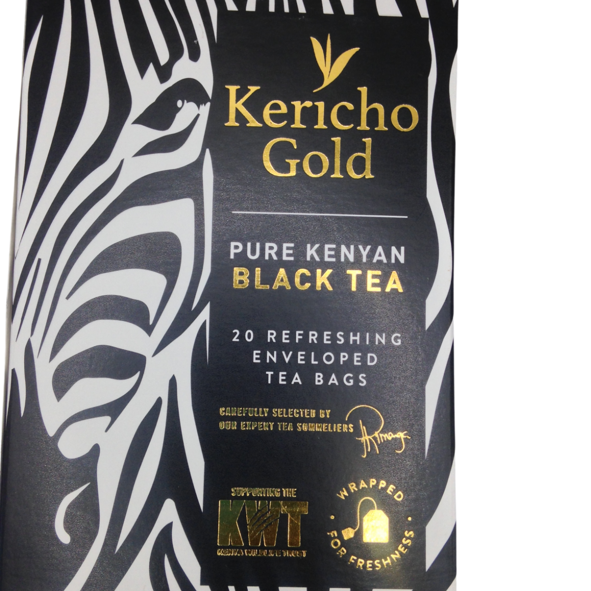 Kericho Gold Premium Black Pure Kenya Tea Bags 20 Pieces Enveloped Fairtrade