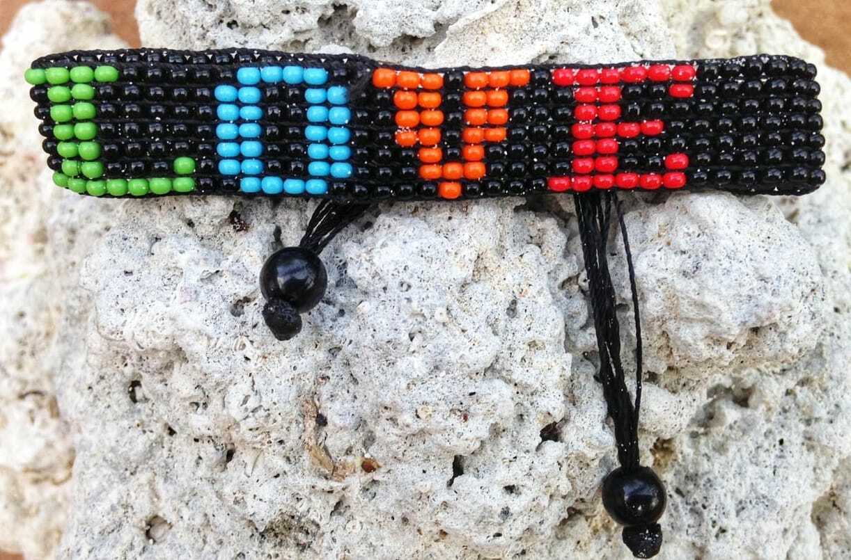 Wrist Band Bracelet Masai Beads Colorful African Unisex Adjustable Made in Kenya