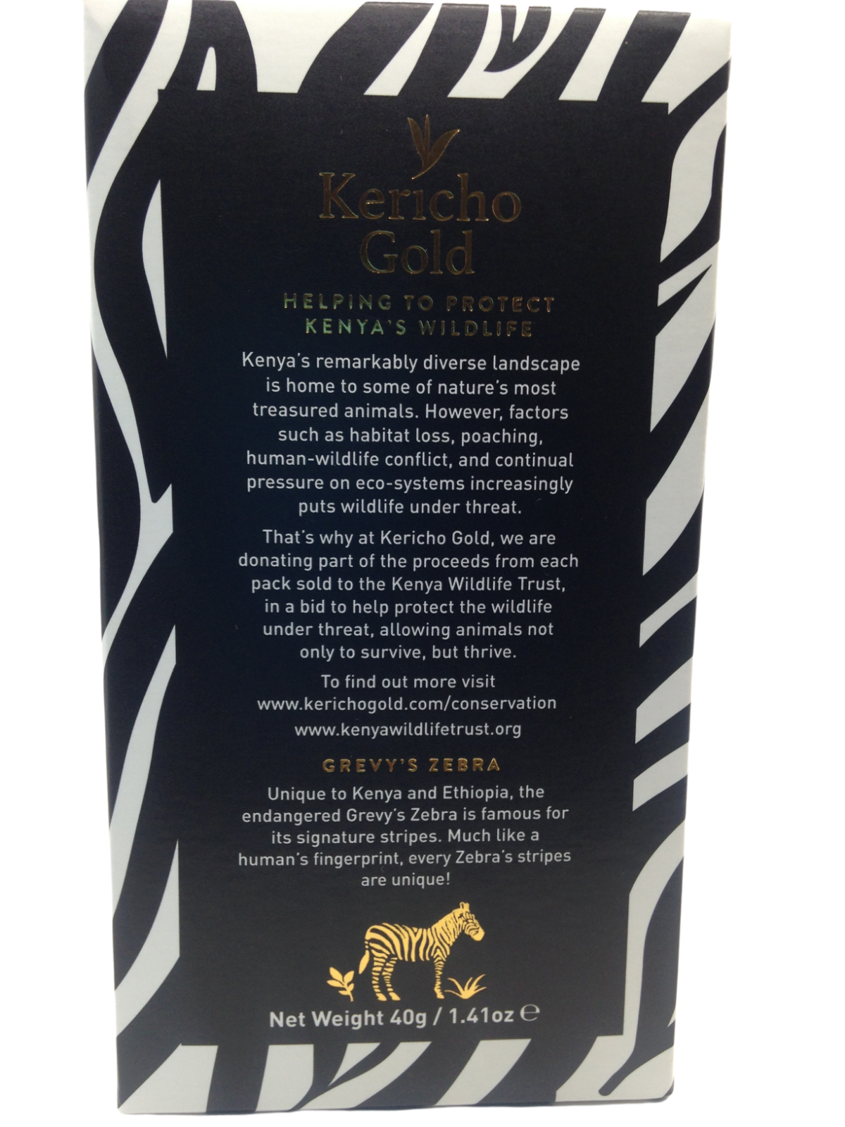 Kericho Gold Premium Black Pure Kenya Tea Bags 20 Pieces Enveloped Fairtrade