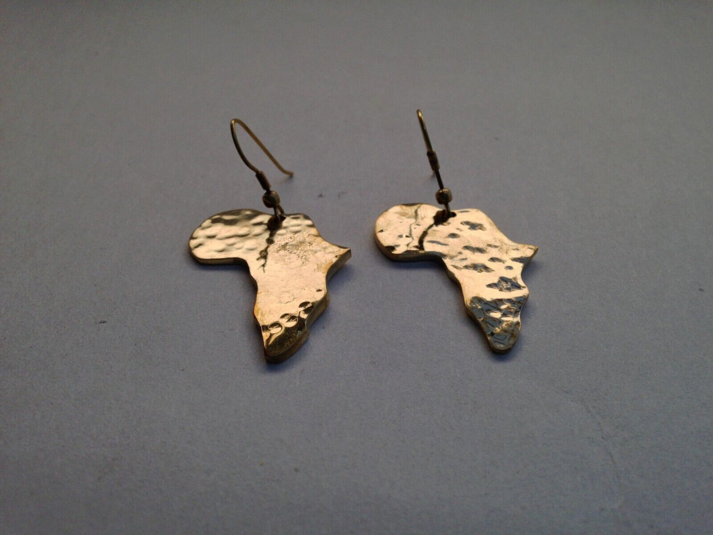 Set of 3 Earrings African Hand-Crafted Ethnic Jewelry Brass Africa Made in Kenya