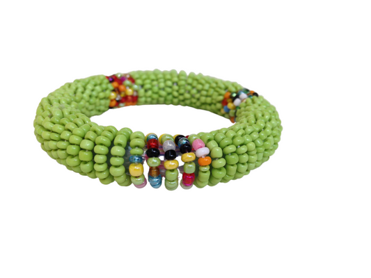 Wrist Band Bracelet Masai Beads Colorful African Kids One Size Made in Kenya