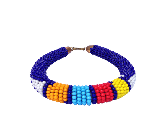 Wrist Band Bracelet Masai Beads Colorful African Unisex One size Made in Kenya