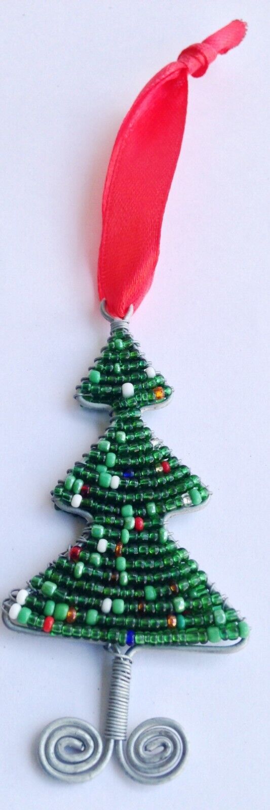 Christmas Ornaments Christmas Tree Hanging Decorations Pendant-Iron Glass Beads