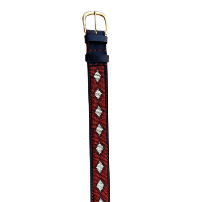 Handcrafted Maasai Belt - Brown Beige Geometric