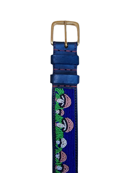 Handcrafted Maasai Belt - Mushrooms