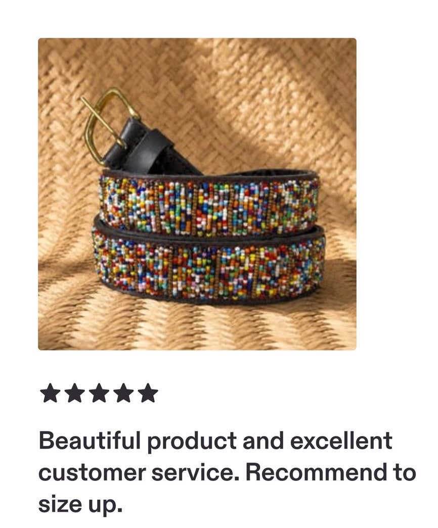 Handcrafted Maasai Belt - Multicolor