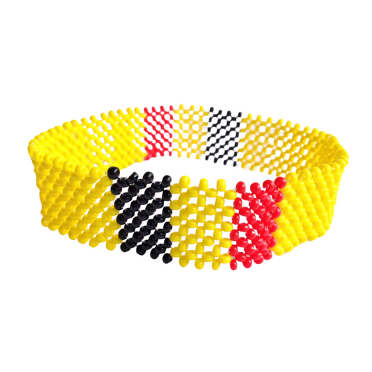 Wrist Band Bracelet Belgium National Flag FIFA World Cup Fan Men Large 8" 20.3cm