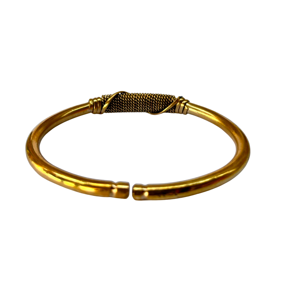 Brass Cuff Wrap Bracelet