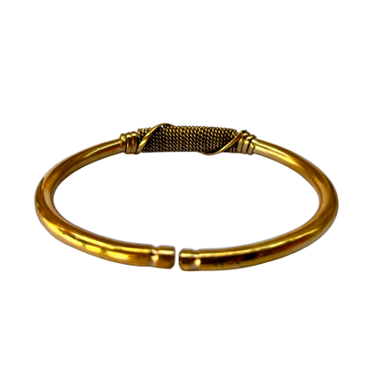 Brass Cuff Wrap Bracelet