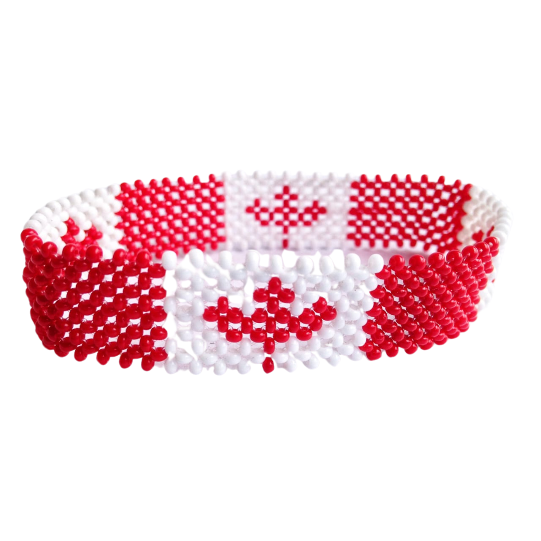 Wrist Band Bracelet Canada National Flag FIFA World Cup Fan Men Large 8" 20.3cm