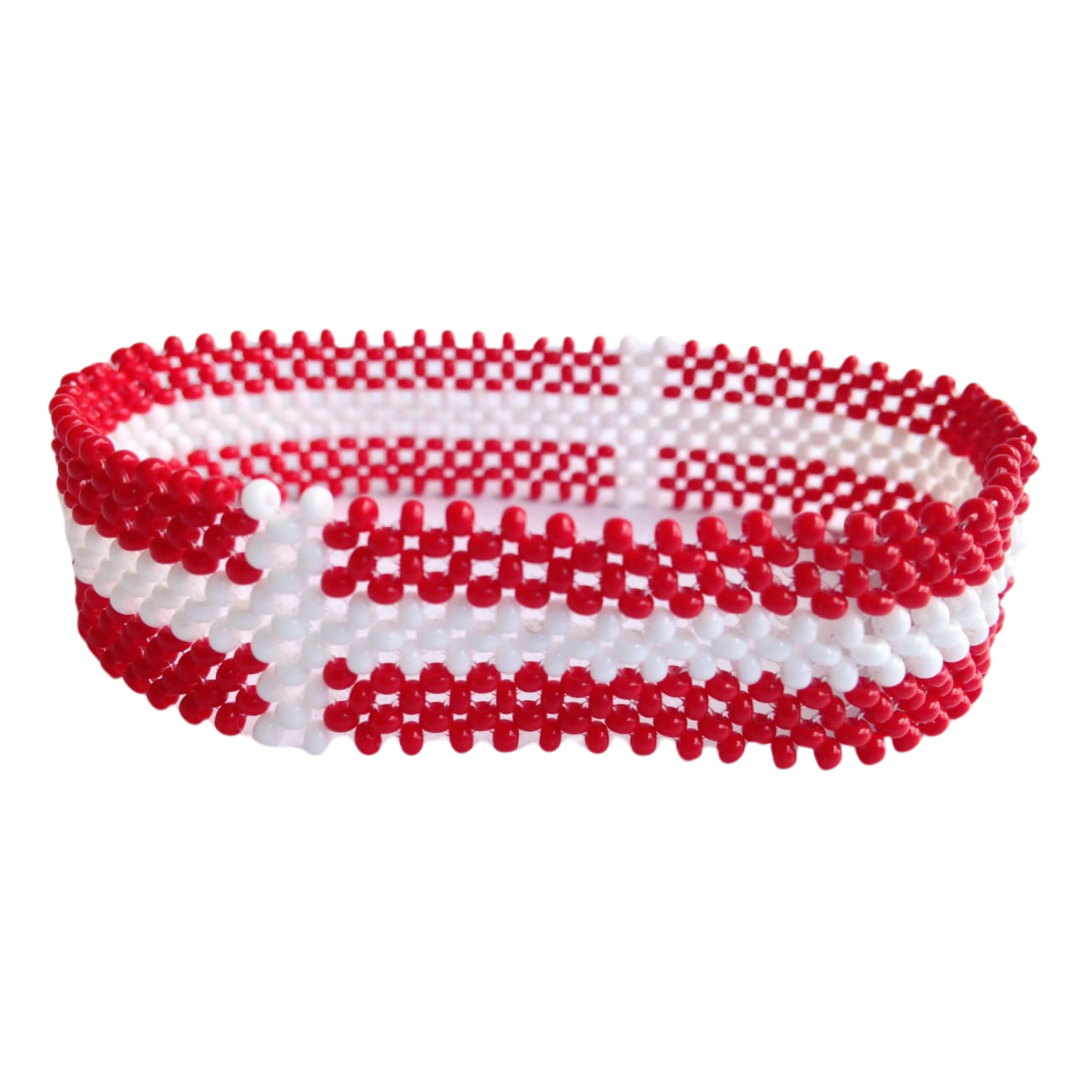 Wrist Band Bracelet Denmark National Flag FIFA World Cup Fan Men Large 8" 20.3cm