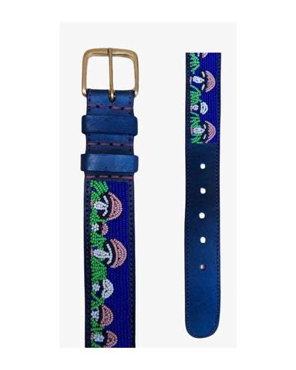 Handcrafted Maasai Belt - Mushrooms