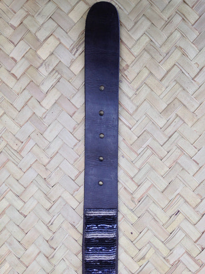 Handcrafted Maasai Belt - Neutral Colored Stripes
