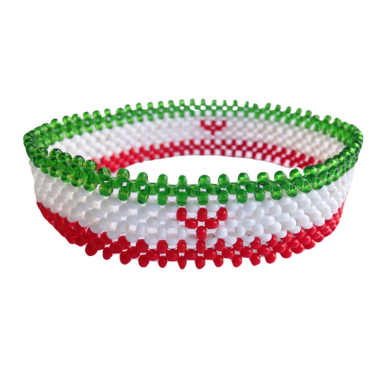 Wrist Band Bracelet Iran National Flag FIFA World Cup Fan Men Large 8" (20.3cm)