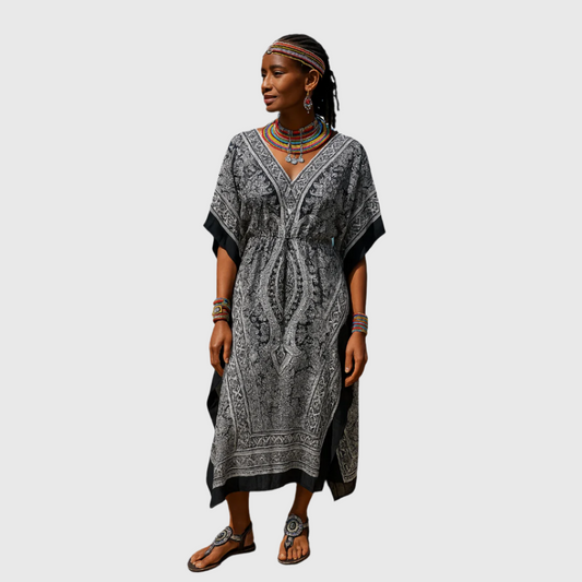 Kaftan Dress White