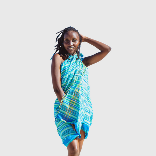 Kikoi Scarf Blue